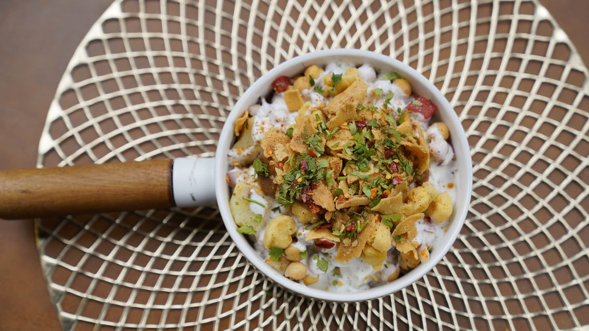 A bowl of spiced chickpeas, a zinc-rich dish